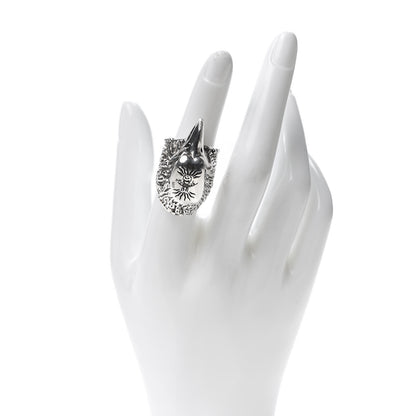 Gucci Sterling Silver Large Anger Forest Eagle Head Ring 53 6.25 2 of 5