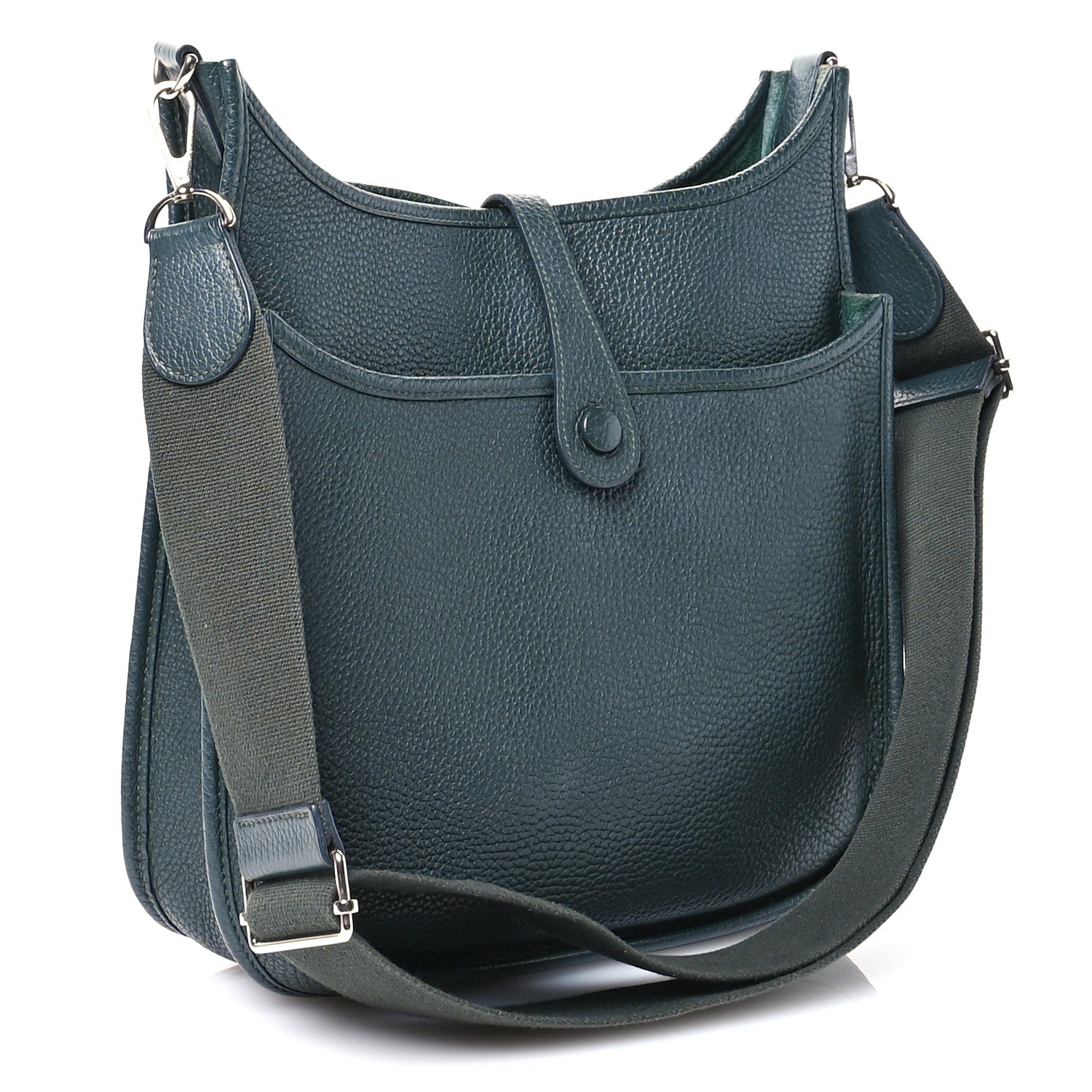 Hermes Taurillon Clemence Evelyne III PM Vert Fonce 3 of 10