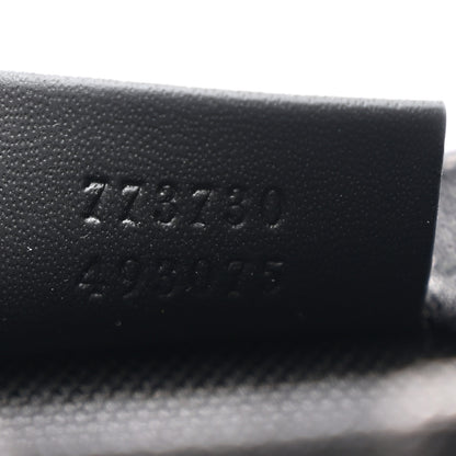 Gucci Denim Cuoio Harness GG Monogram Mini Ophidia Tote Bag Black Medium Grey 7 of 10