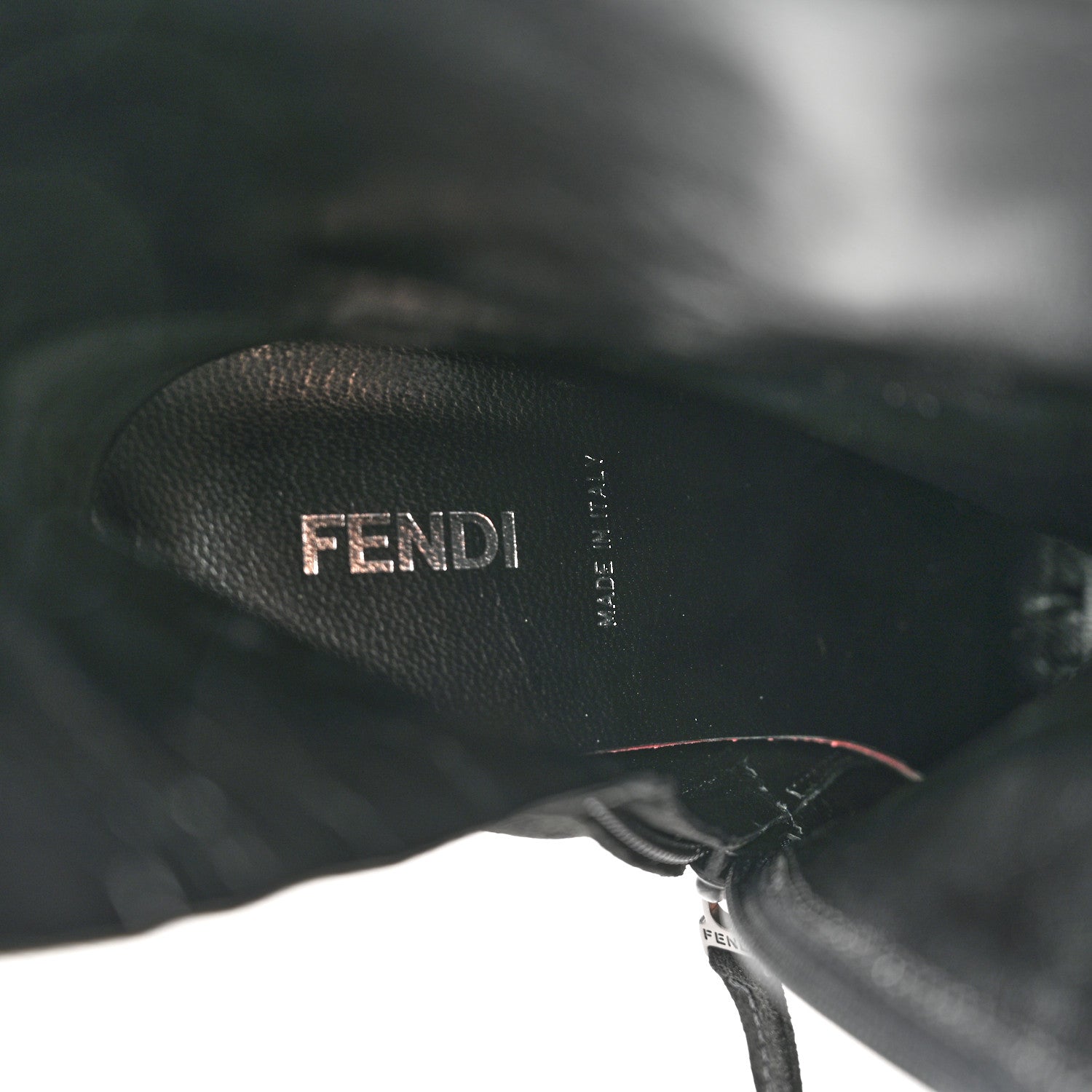 Fendi Suede Ankle Boots 38.5 Black 7 of 12