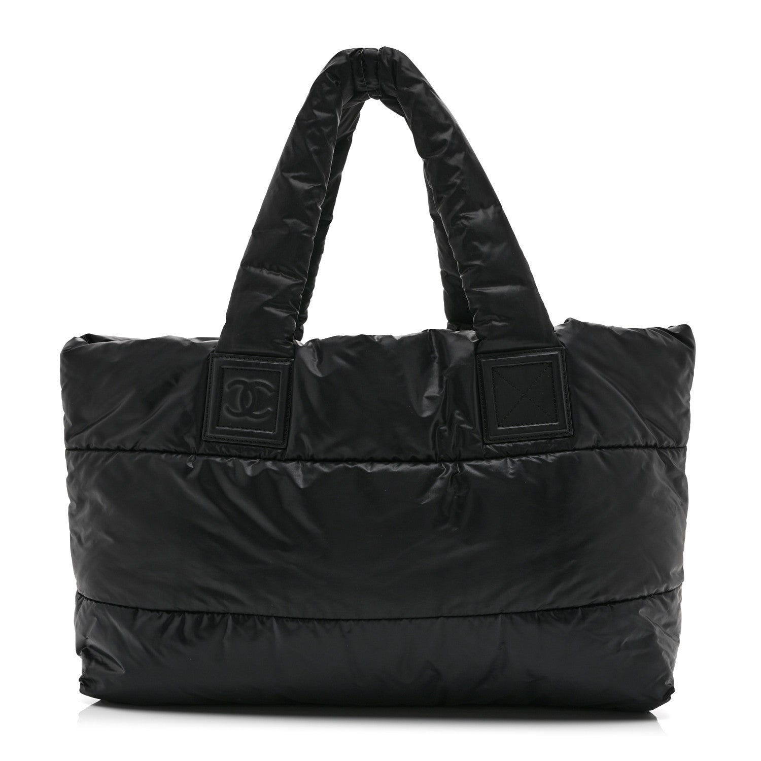 Chanel Nylon Quilted Large Coco Cocoon Reversible Tote Black 1 of 10