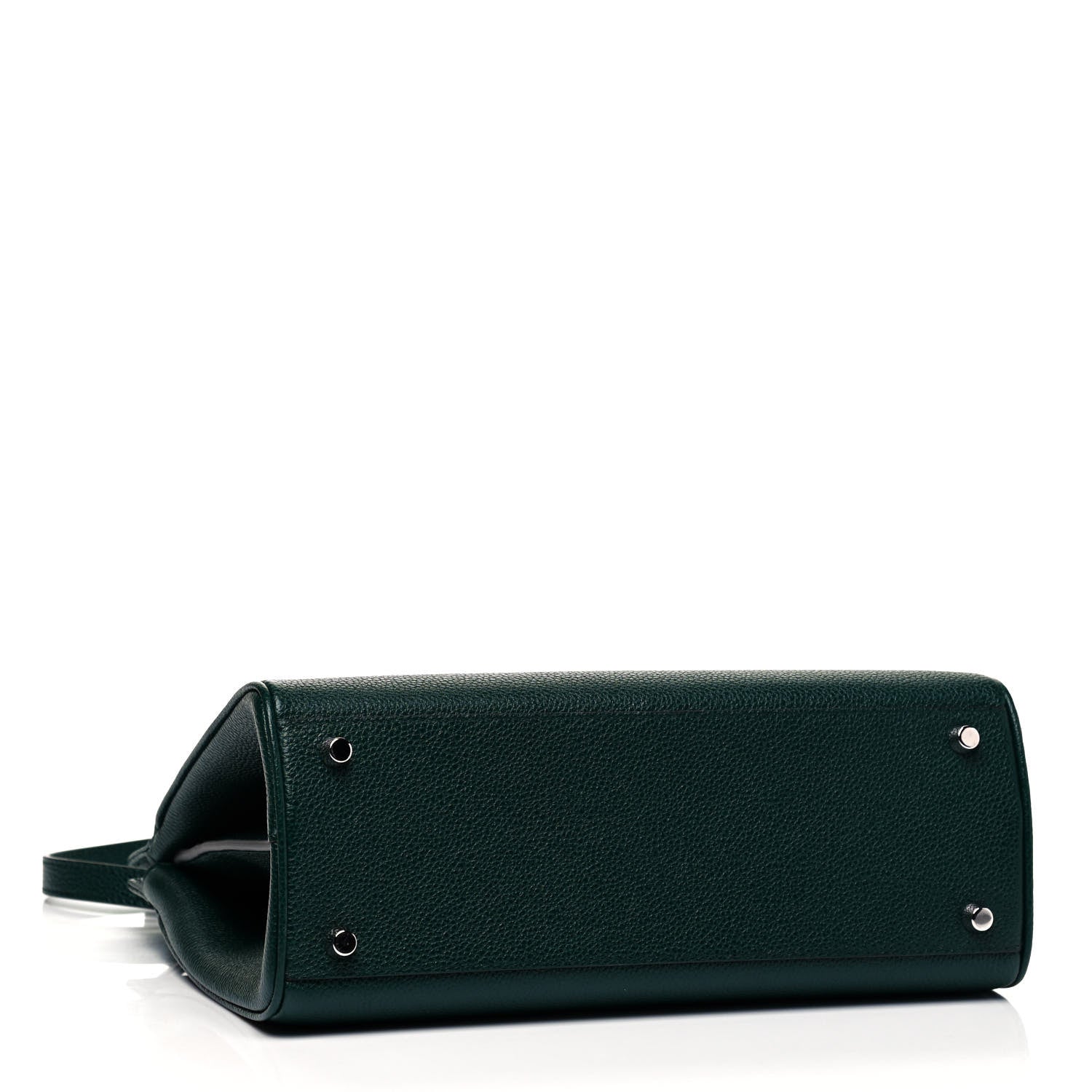 Gucci Grainy Calfskin Small Zumi Top Handle Bag Vintage Green 4 of 9