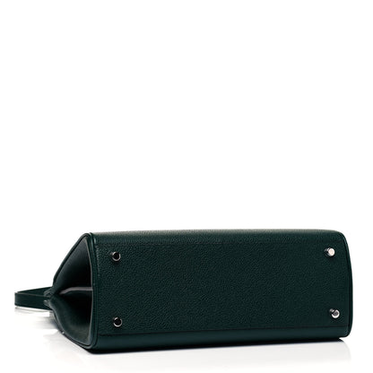 Gucci Grainy Calfskin Small Zumi Top Handle Bag Vintage Green 4 of 9