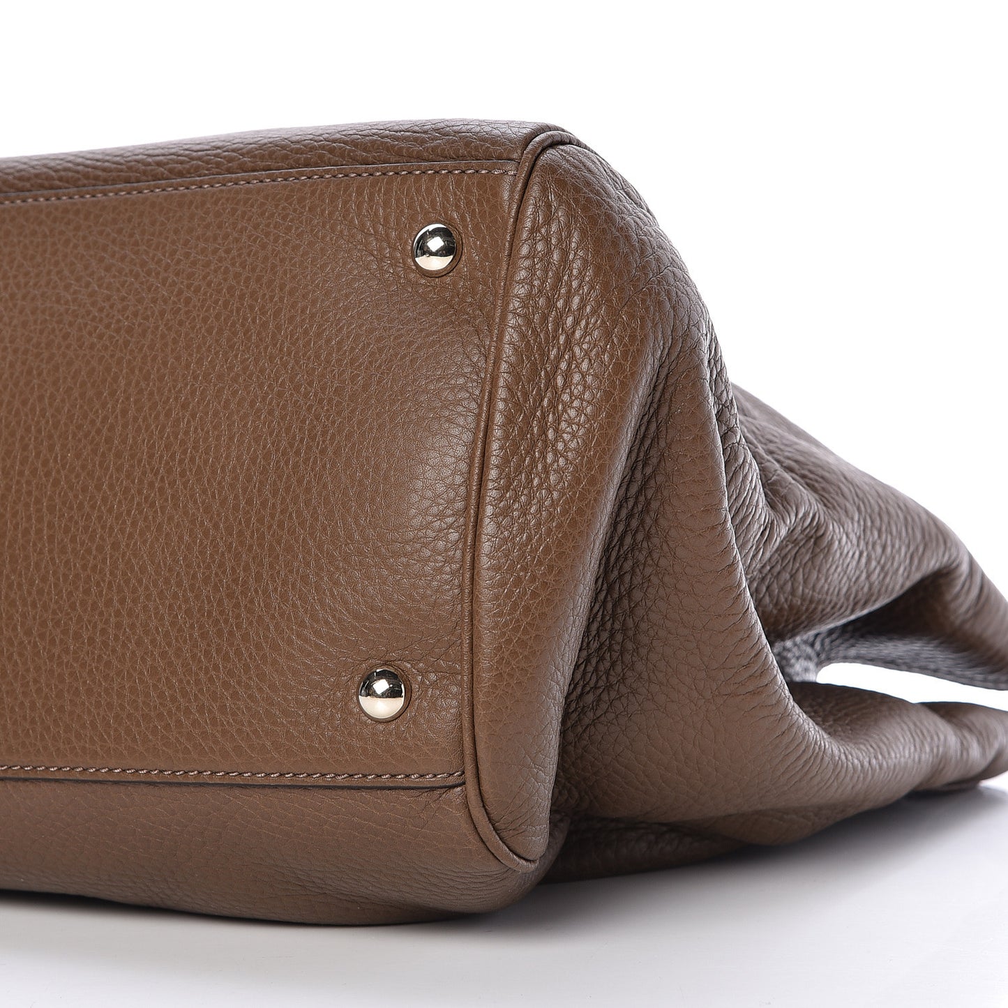 Cellarius Calfskin Large Bamboo Shopper Tote Acero
