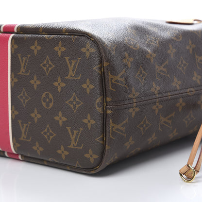 Louis Vuitton Monogram My LV Heritage Neverfull MM Fuchsia White 10 of 14