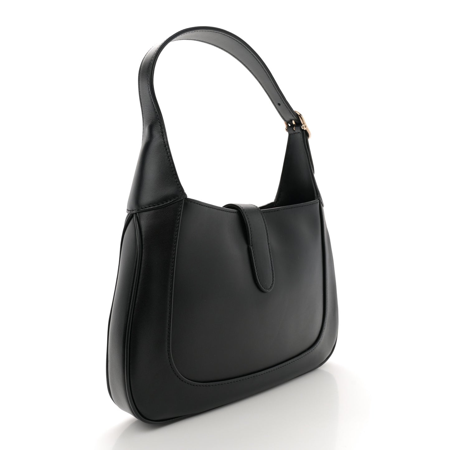 Calfskin Small Jackie Shoulder Bag Black