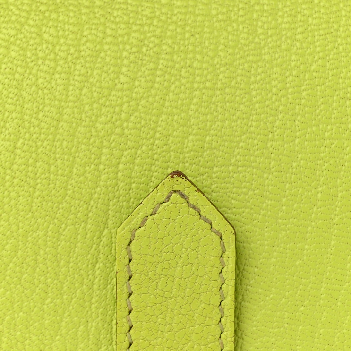 Chevre Mysore Tri-Fold Bearn Wallet Lime