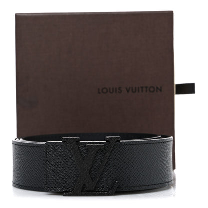 Louis Vuitton Taiga 35mm LV Initiales Belt 95 38 Black 7 of 7