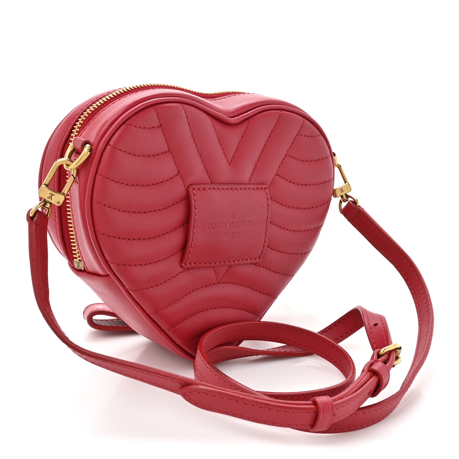 Louis Vuitton Calfskin Embellished New Wave Love Lock Heart Bag