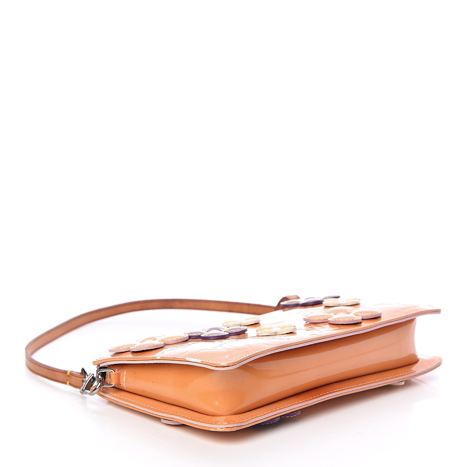 Louis Vuitton Vernis Lexington Fleurs Pochette Pink 4 of 12