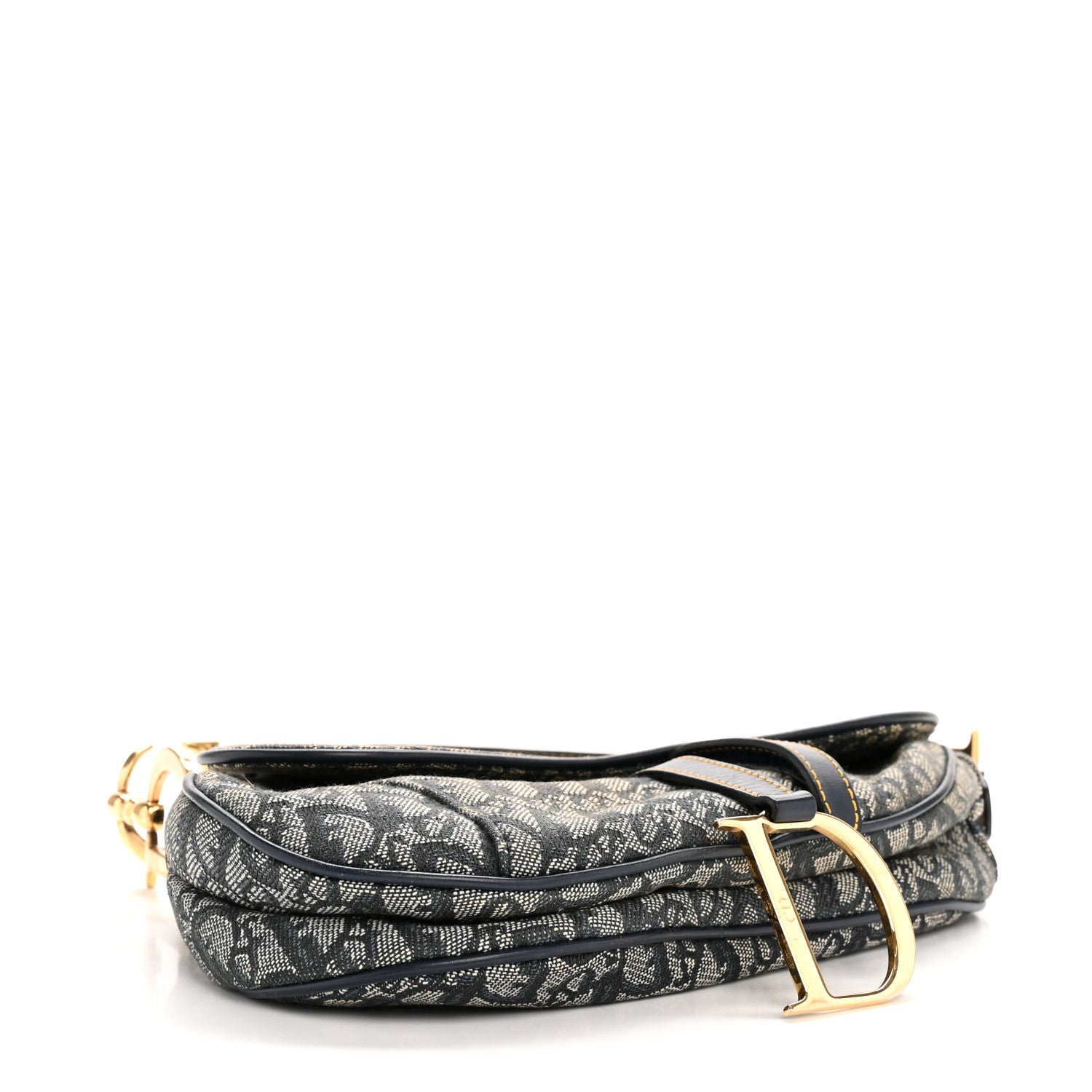 Christian Dior Monogram Saddle Bag Blue 4 of 13