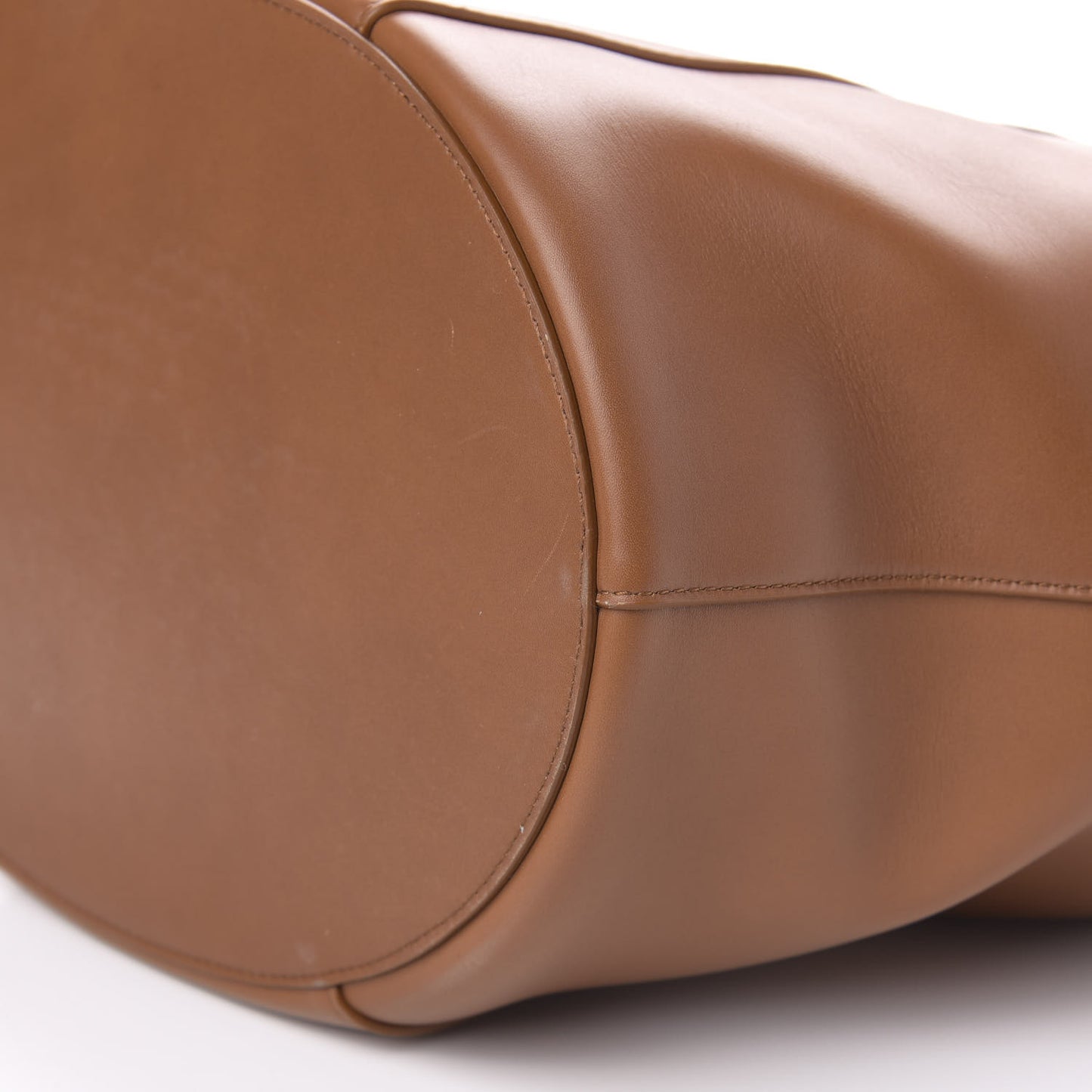 Calfskin Basket Tote Wood