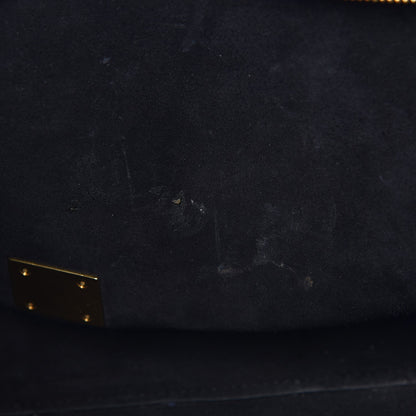 Celine Python Calfskin Medium Trapeze Blue Black 9 of 24