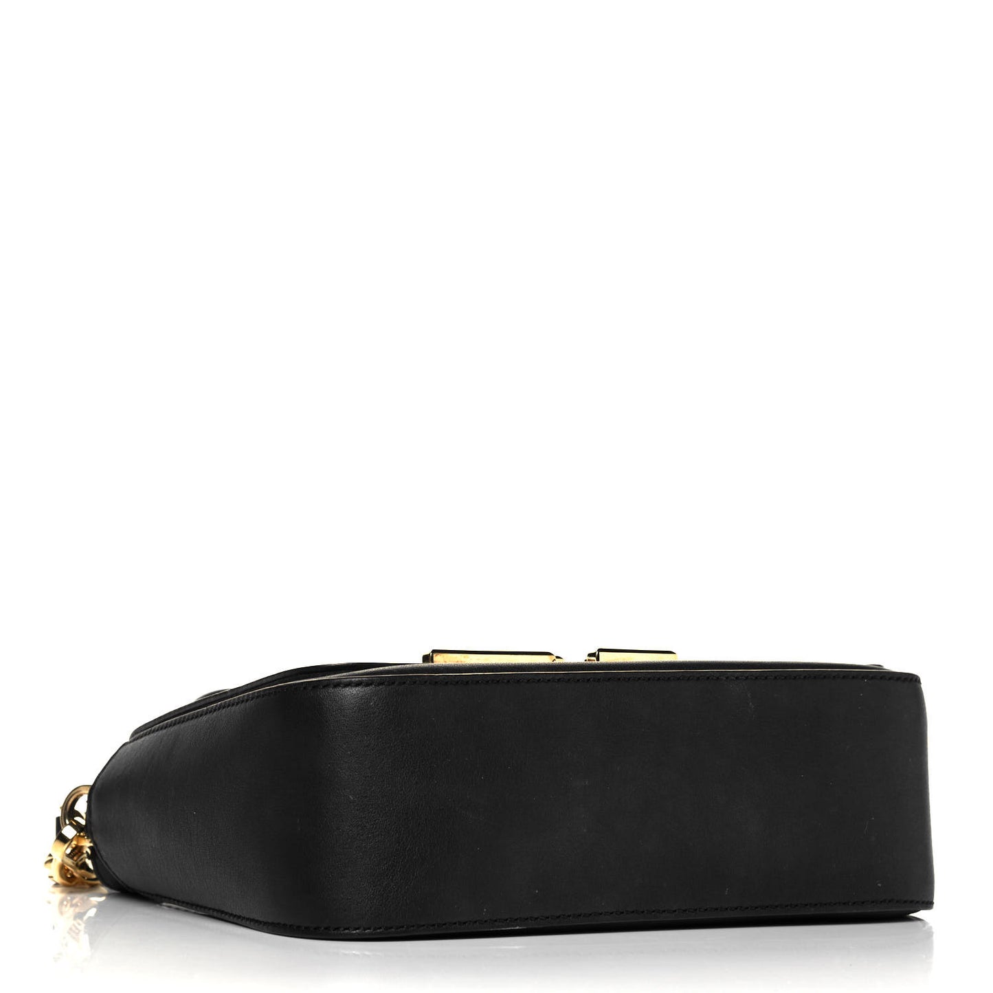 Vitello Dolce Baguette Shoulder Bag Black
