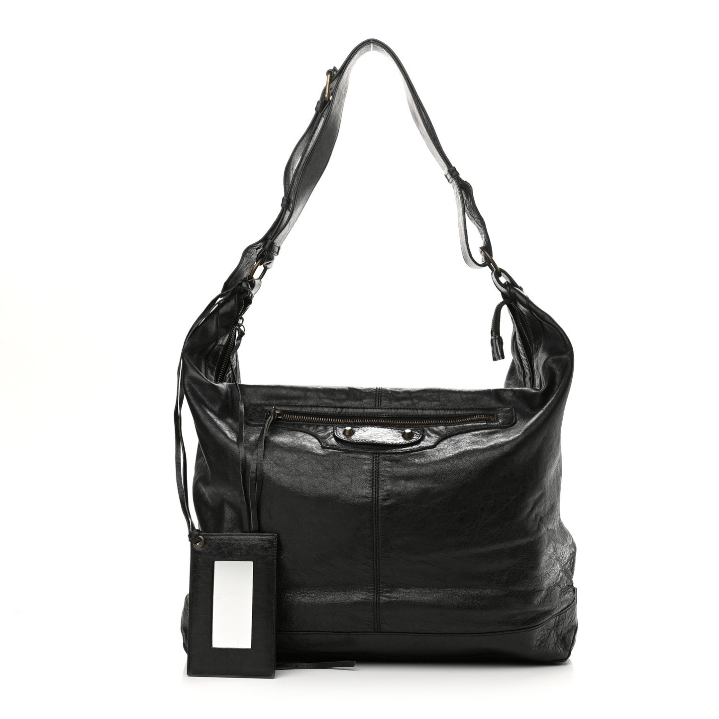 Agneau Classic Hardware Courier Black