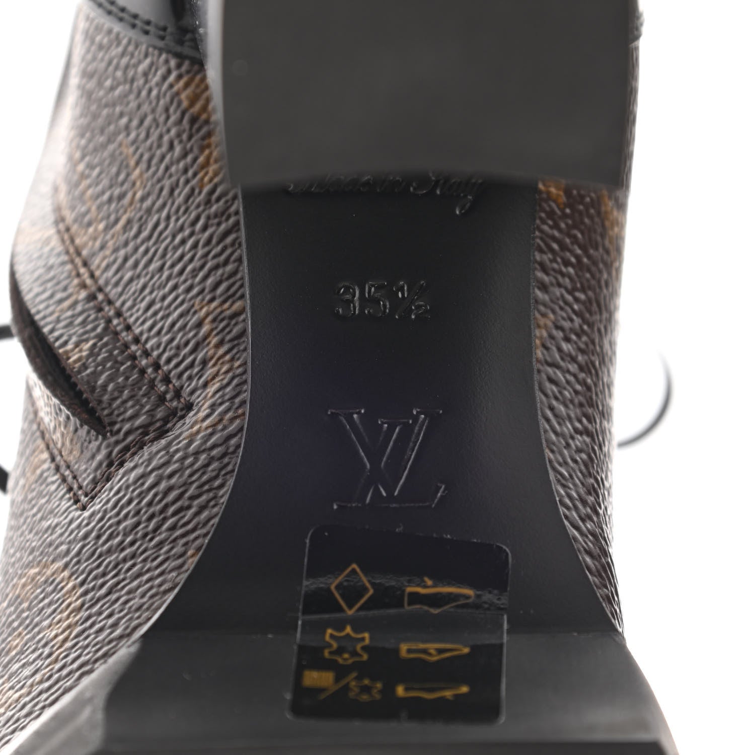 Louis Vuitton Patent Calfskin Monogram Star Trail Ankle Boots 35.5 Black 6 of 8