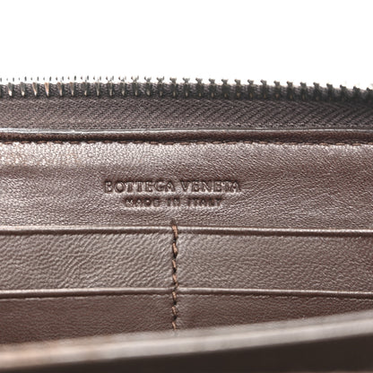 Bottega Veneta Nappa Intrecciato Zip Around Wallet Ebano 6 of 14