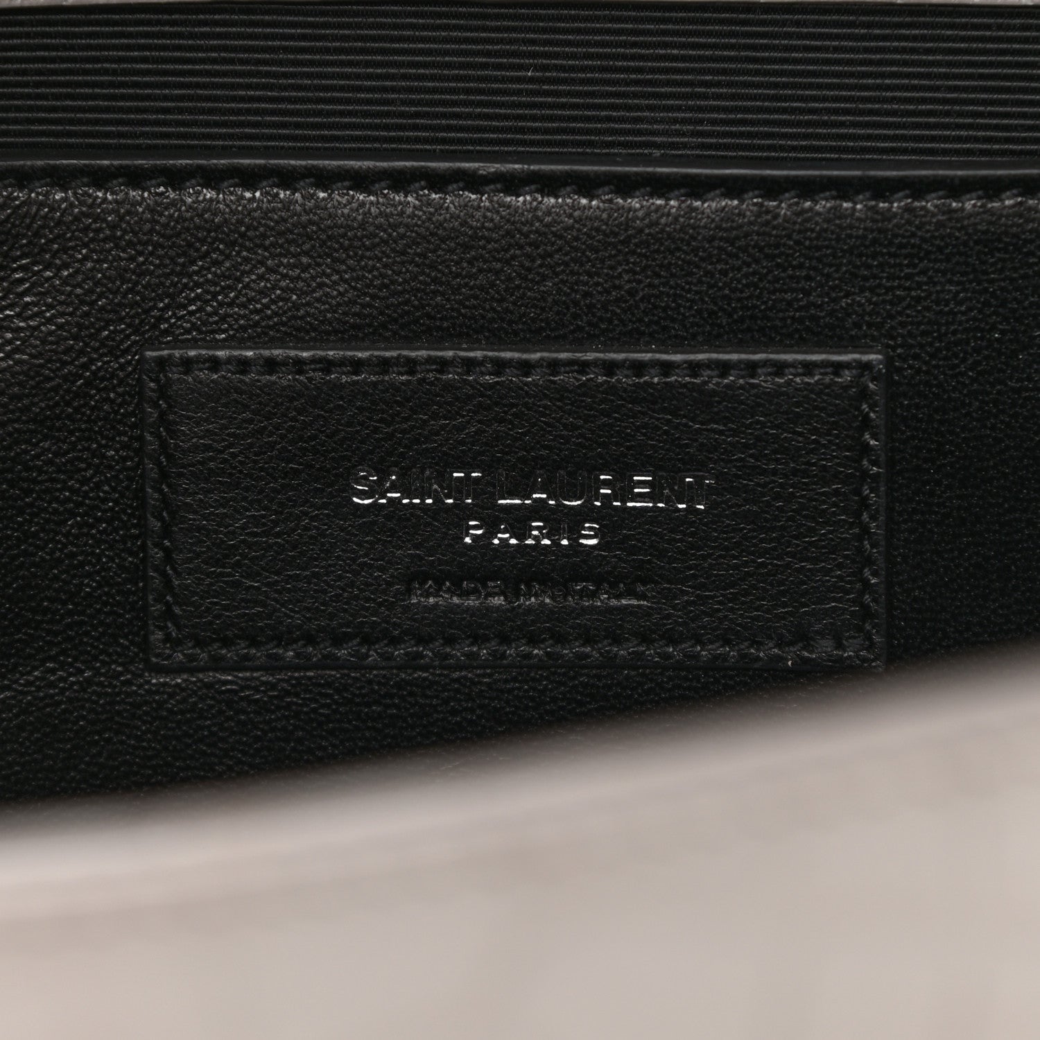 Saint Laurent Calfskin Crocodile Embossed Medium Classic Monogram Kate Tassel Satchel Fog 6 of 10