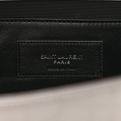 Saint Laurent Calfskin Crocodile Embossed Medium Classic Monogram Kate Tassel Satchel Fog 6 of 10