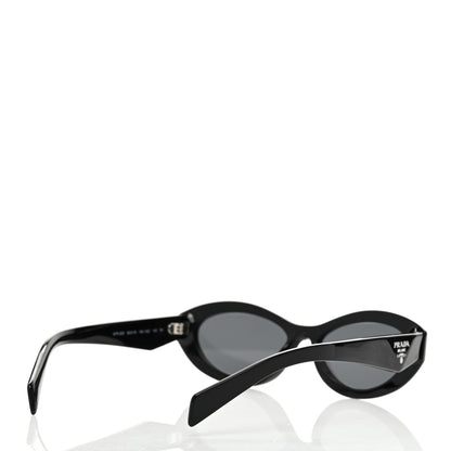 Prada Acetate Oval Sunglasses SPR 26Z Black 4 of 8