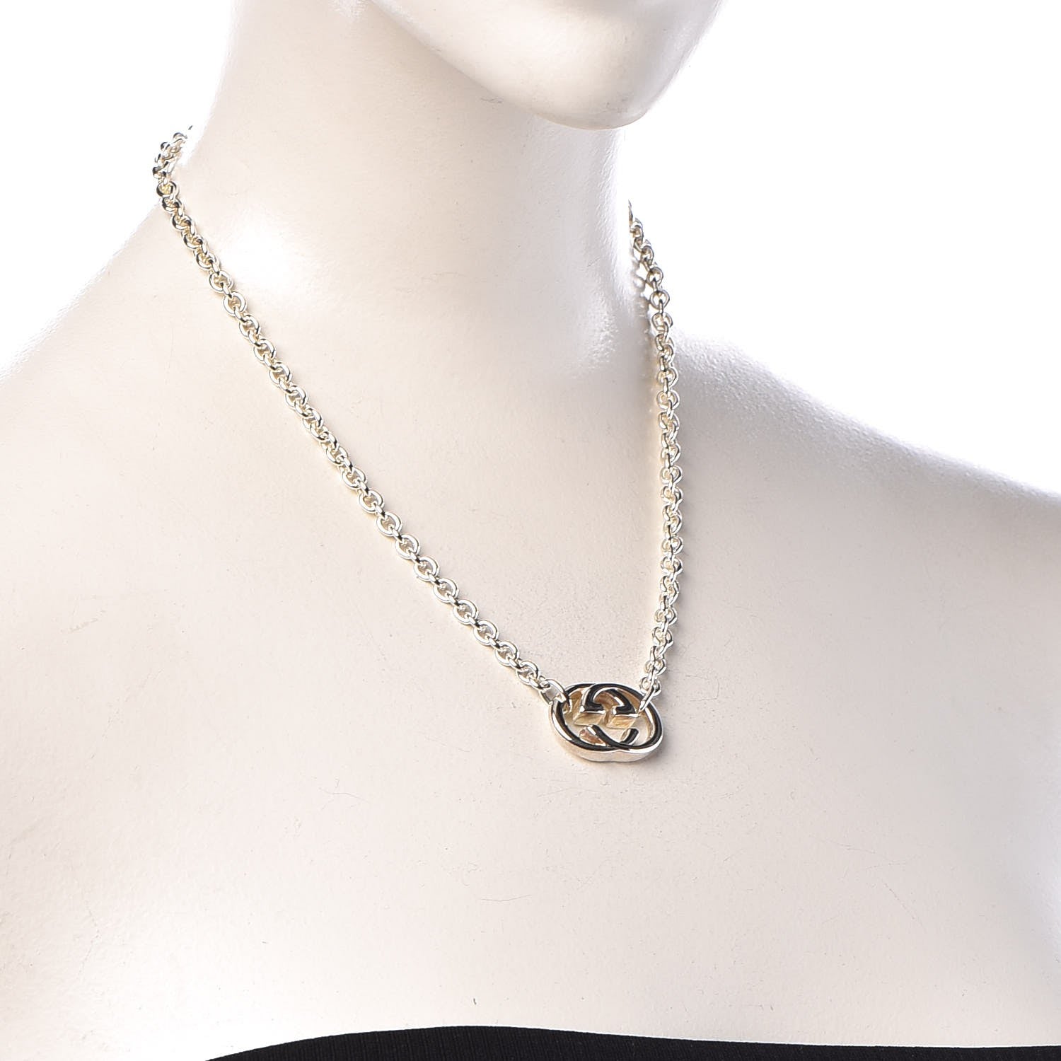 Gucci Sterling Silver Britt Necklace 2 of 7