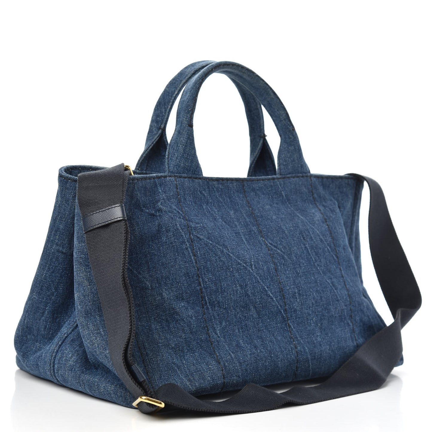 Denim Logo Tote Avio