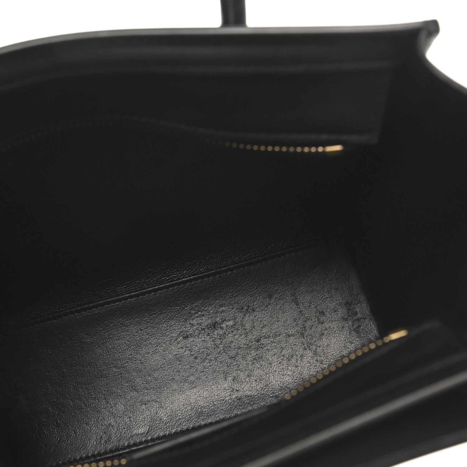 Celine Smooth Calfskin Nano Luggage Black 5 of 10