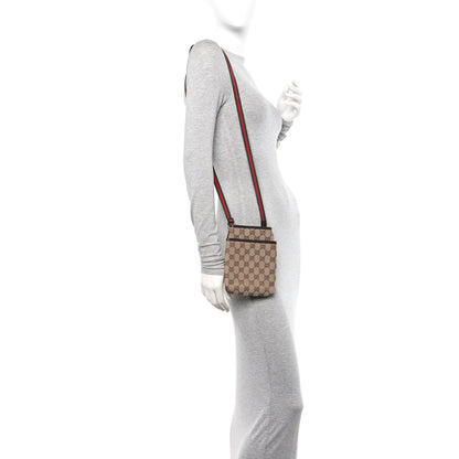 Gucci Monogram Web Mini Messenger Bag Dark Brown 2 of 11
