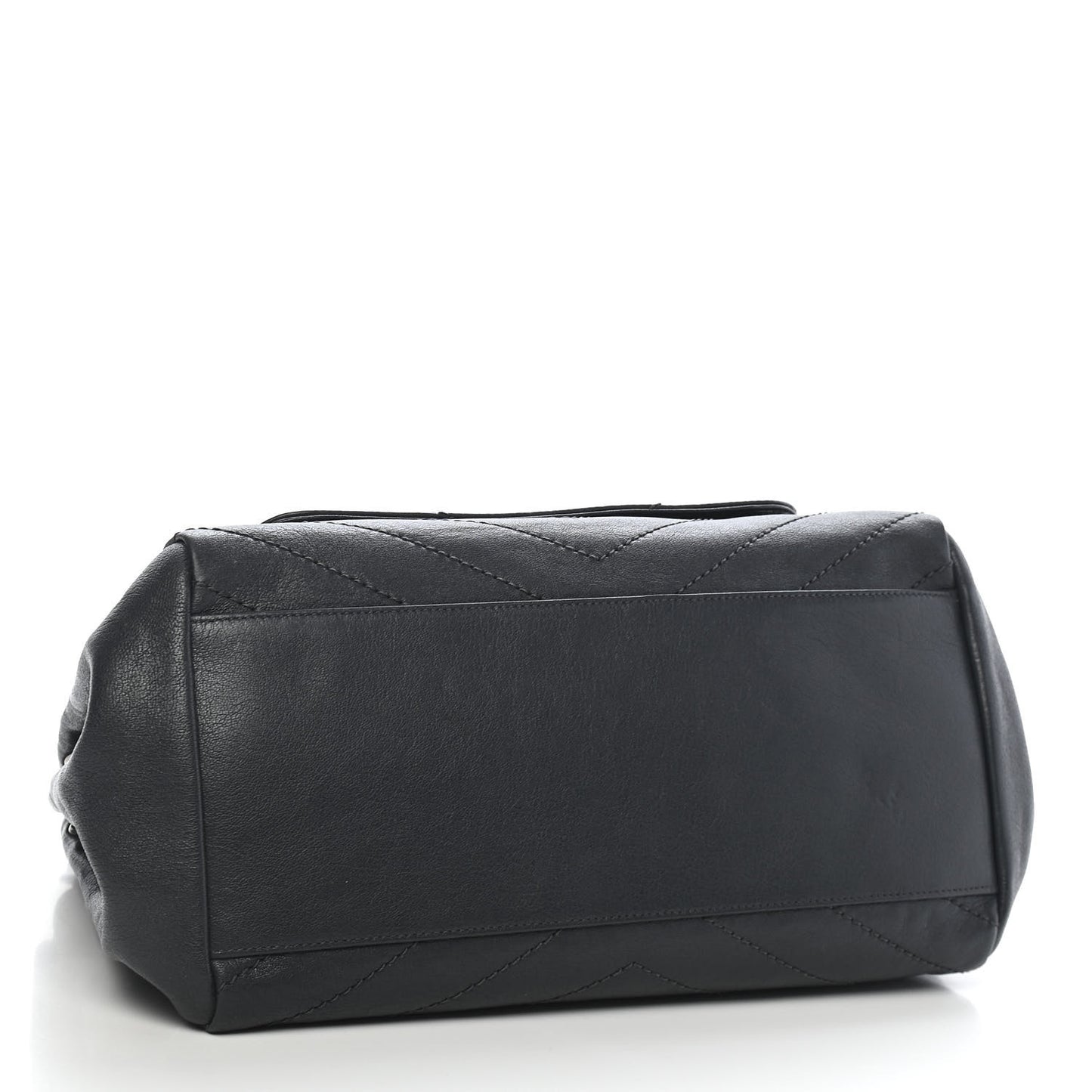 Vintage Lambskin Chevron Monogram Medium Nolita Dark Smog
