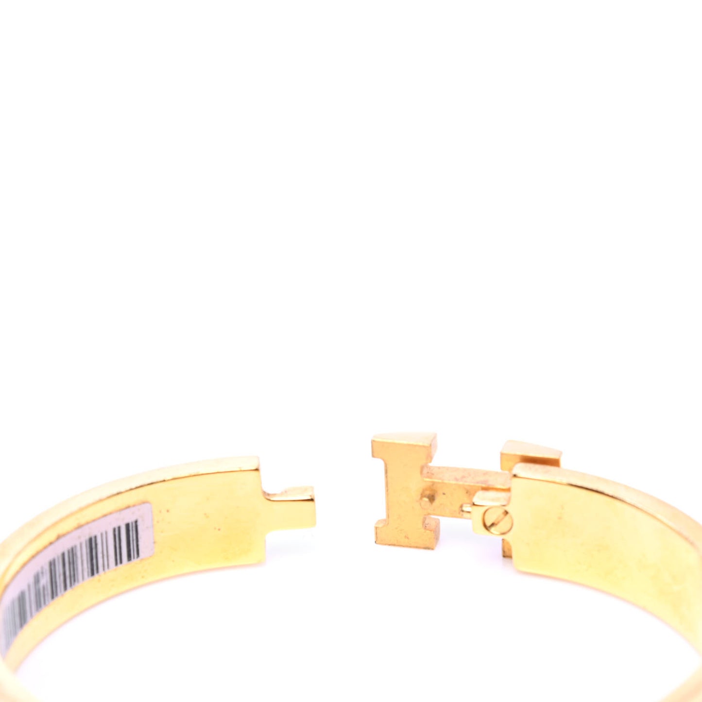 Enamel Narrow Clic Clac H Bracelet GM Black