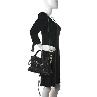 Balenciaga Chevre Silver Metallic Edge Hardware S City Black 3 of 12
