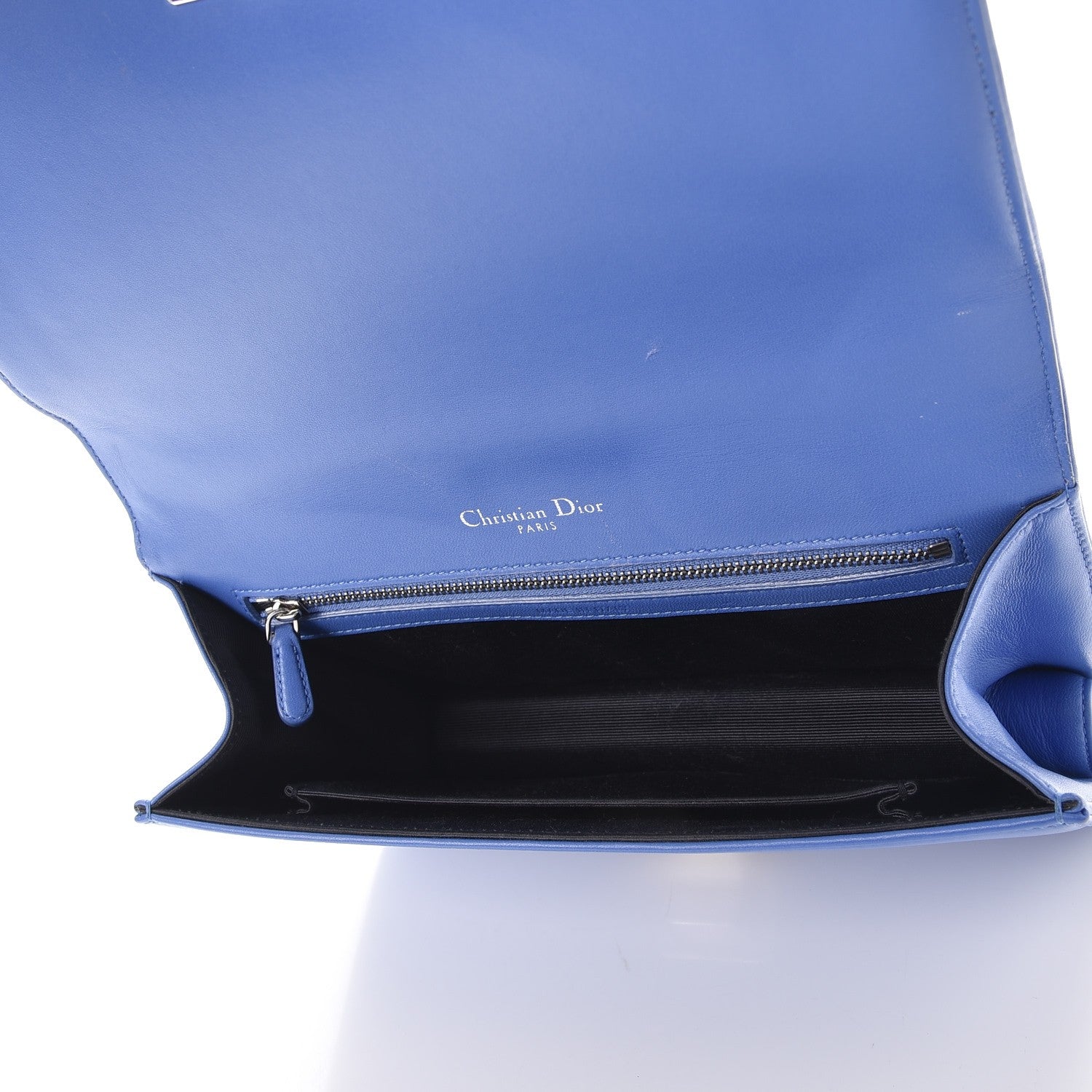 Christian Dior Lambskin Medium Diorama Flap Bag Blue 5 of 22