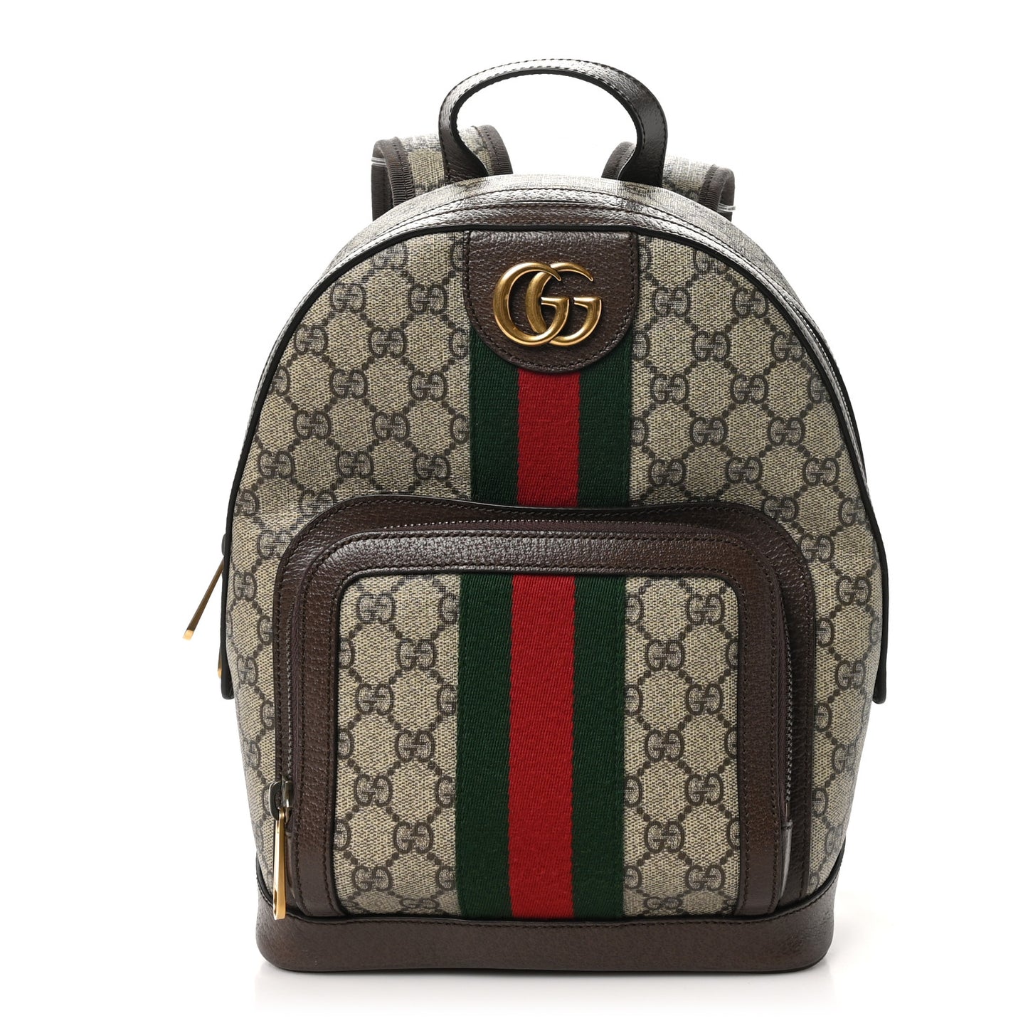 GG Supreme Monogram Calfskin Web Small Ophidia Day BackpacK Beige Ebony New Acero