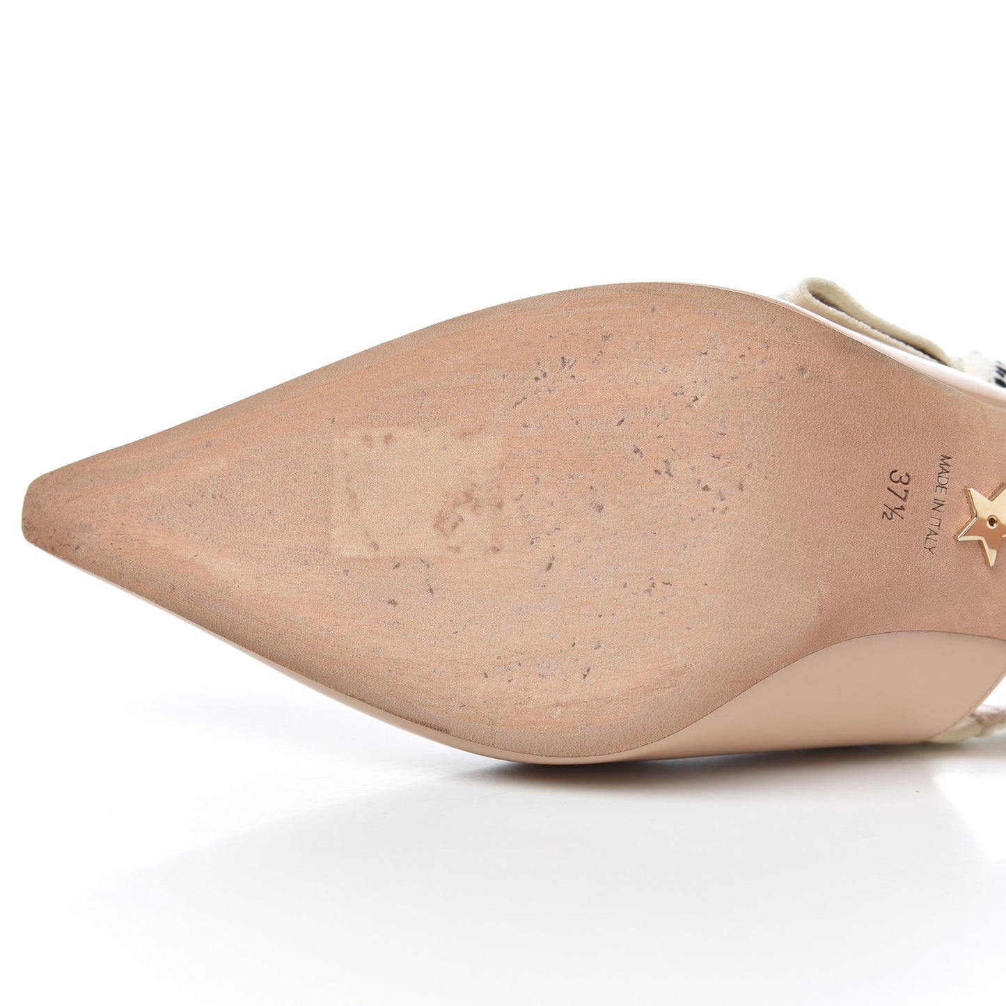 Patent Ribbon J'Adior Slingback 65mm Pumps 37.5 Nude