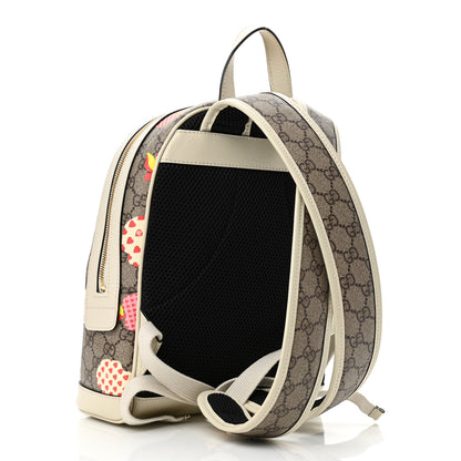Gucci GG Supreme Monogram Les Pommes Small Retro Interlocking G Dome Backpack Beige Multicolor Mystic White 3 of 10