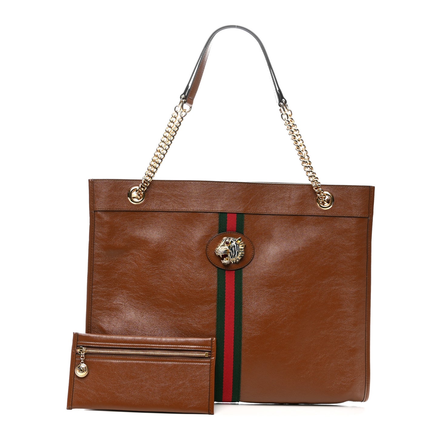 Calfskin Large Rajah Chain Tote Cuir