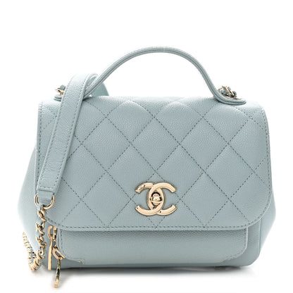 Chanel Caviar Quilted Small Business Affinity Flap Blue 1 of 12