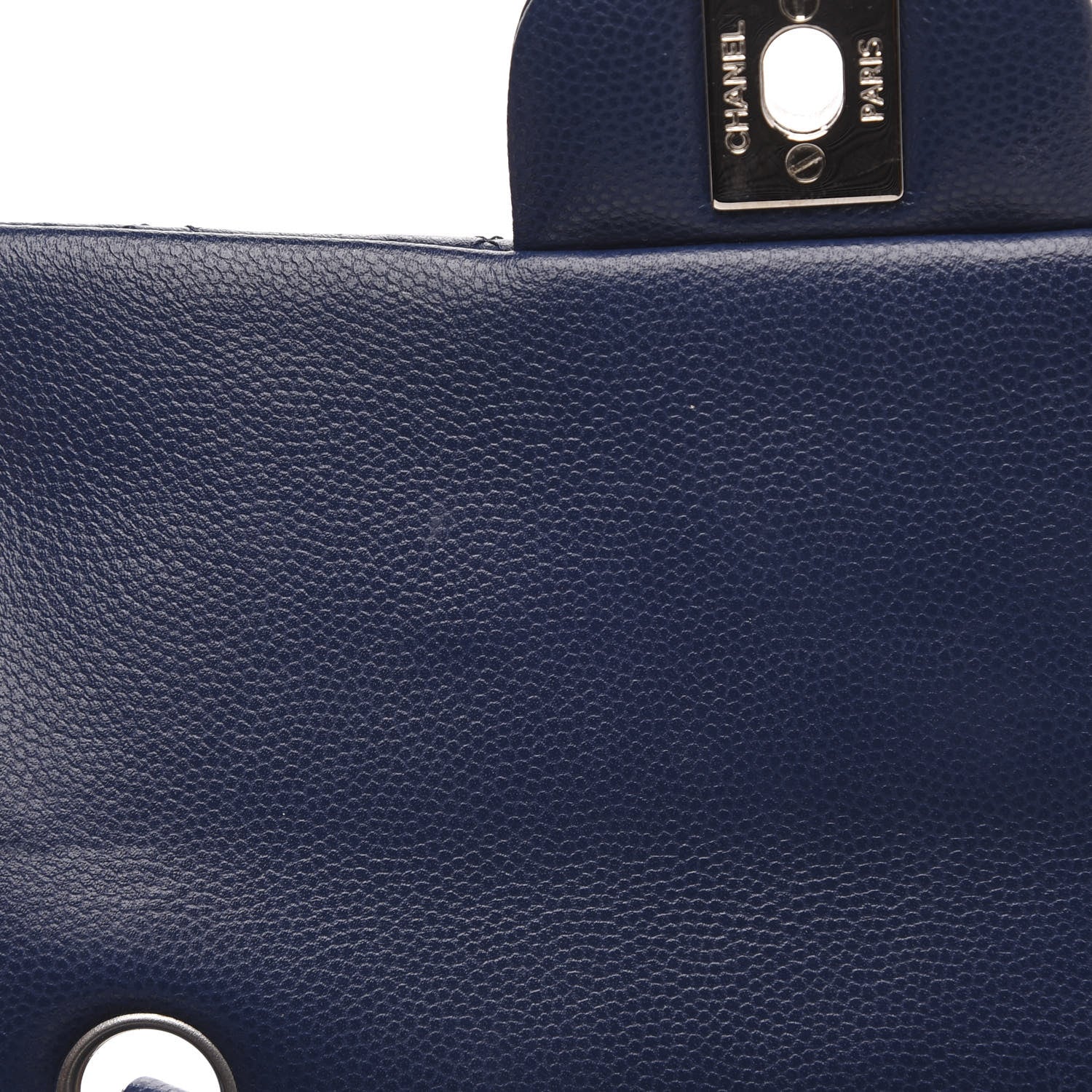 Chanel Caviar Quilted Mini Rectangular Flap Navy 12 of 12