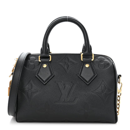 Louis Vuitton Empreinte Monogram Giant Speedy Bandouliere 20 Black 1 of 10