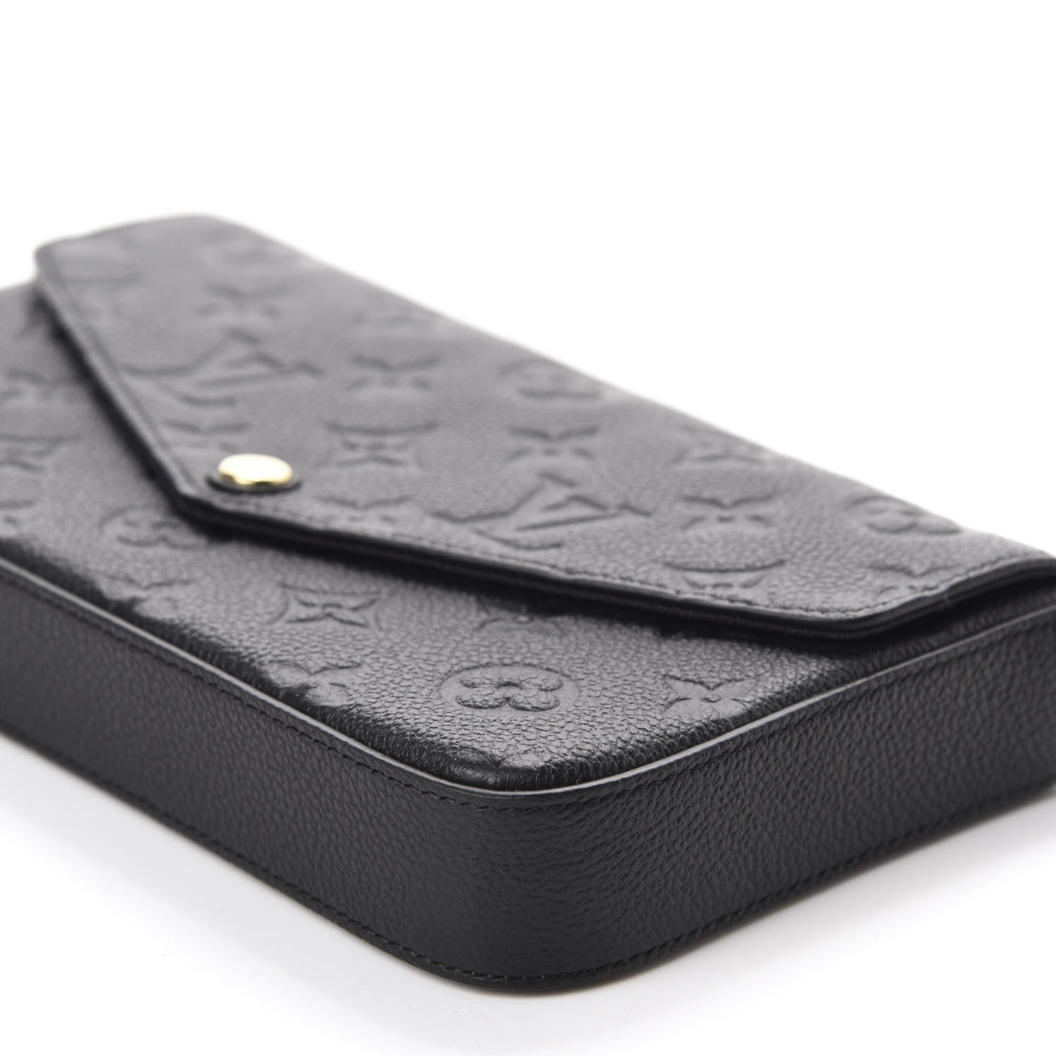 Louis Vuitton Empreinte Pochette Felicie Chain Wallet Black 7 of 12