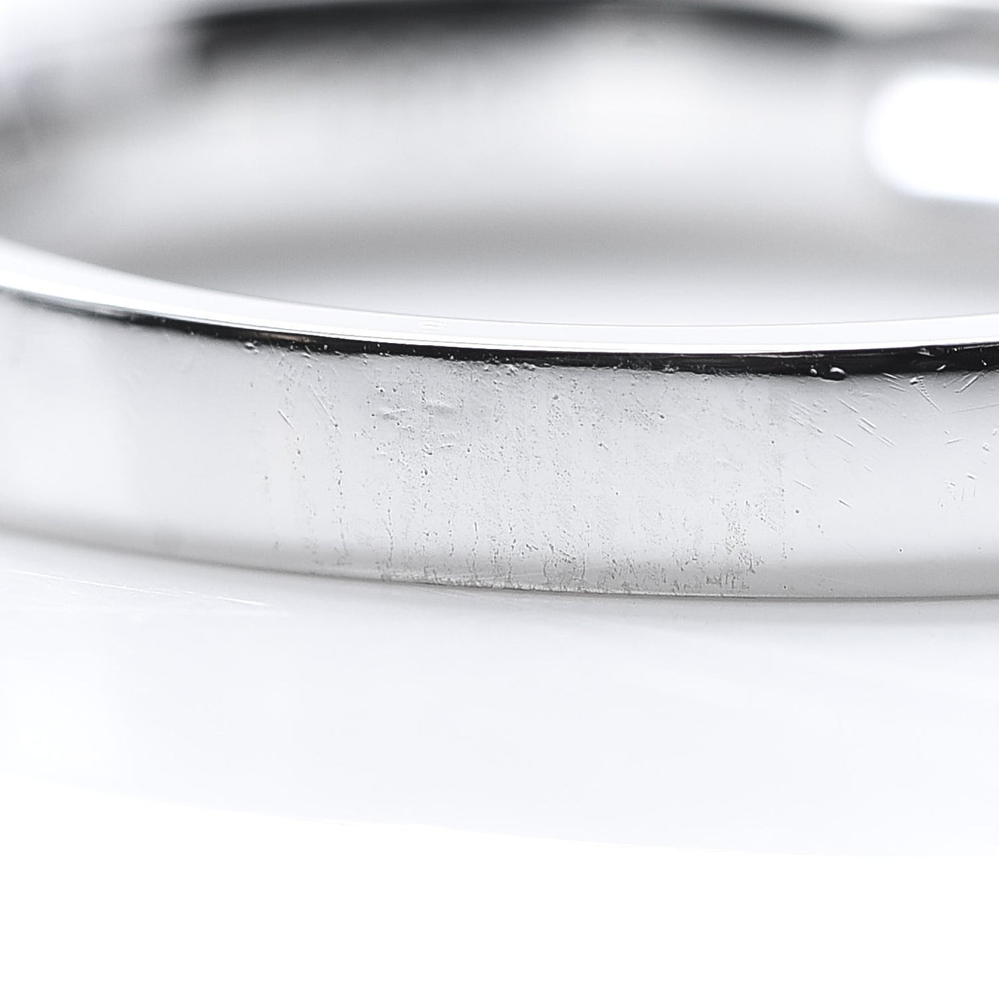 Platinum Diamond Single Baguette Wedding Band Ring 55 7.25