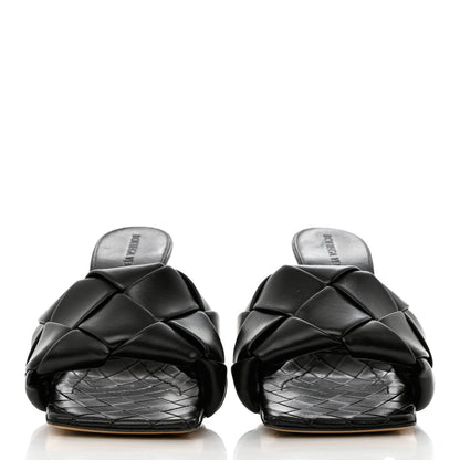 Bottega Veneta Nappa Maxi Intrecciato Lido Mule Sandals 35.5 Black 2 of 8