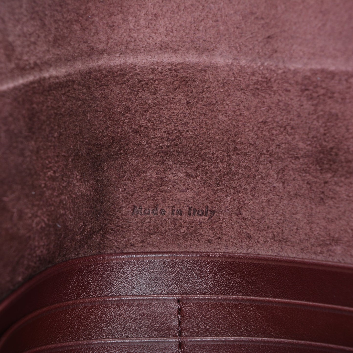 Smooth Calfskin Travel Clutch Burgundy