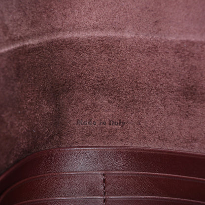 Celine Smooth Calfskin Travel Clutch Burgundy 6 of 7