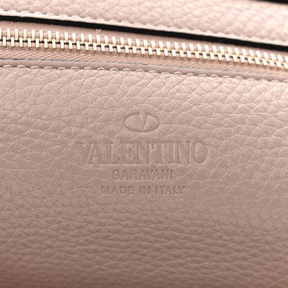 Valentino Garavani Pebbled Calfskin Medium Rockstud Tote Poudre 6 of 9