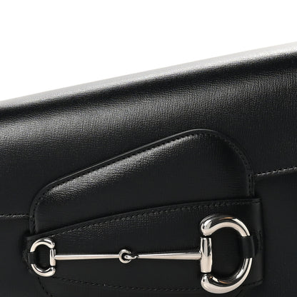 Gucci Demetra Small Horsebit 1955 Asymmetric Shoulder Bag Black 8 of 10