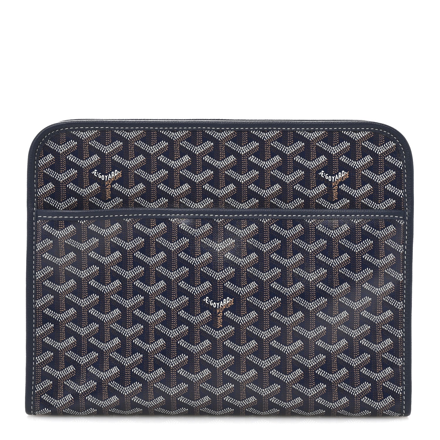 Goyard Goyardine Jouvence GM Toiletry Pouch Navy 1 of 7