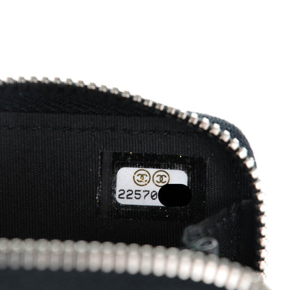 Chanel Patent Quilted Coco Boy Zip Coin Purse Black 7 of 7