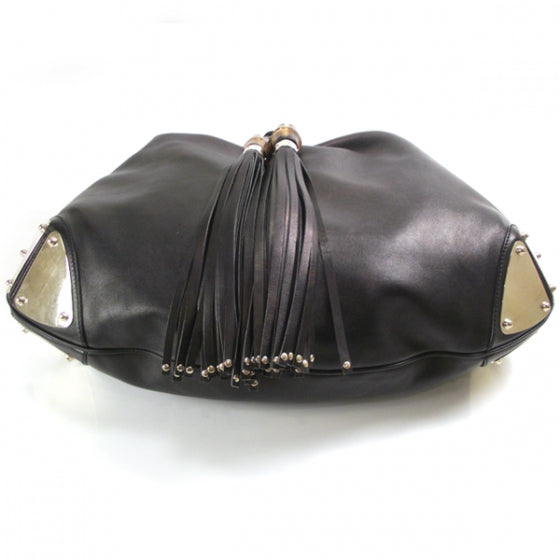 Leather Large INDY Hobo Black