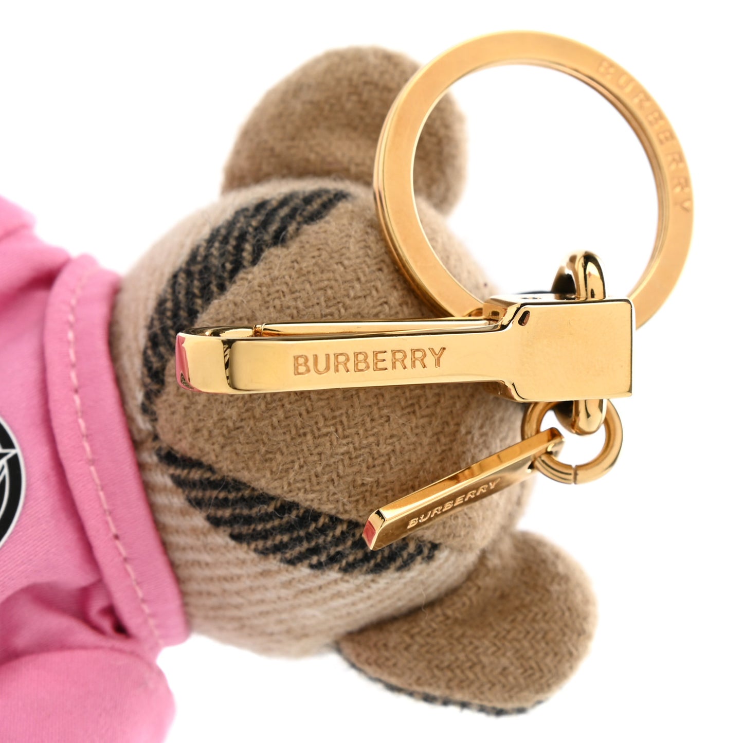 Cashmere Thomas Angel Jacket Teddy Bear Keychain Charm Pink